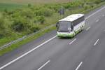 Grosraum Niedersachsen Ein Neoplan von 'Autobus Sachsen', am 13.05.2010 auf der A2 bei Lehrte