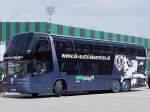 Neoplan Skyliner NEOPLAN-Skyliner hat die Fu�ballmannschaft des 'sk-austriakaernten'zur KeineSorgenArena in Ried i.I. gebracht;100509
