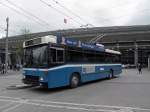 NAW Trolleybus Hess Trolleybus mit der Betriebsnummer 254 am Bahnhof Luzern auf der Linie 4. Die Aufnahme stammt vom 04.05.2010.