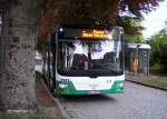 Kurz hinter dem S-Bhf Zepernick steht Wagen 378 seine Pause ...