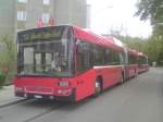 bernmobil-svb-bern Volvo 7700 CNG 809 von Bernmobil an der provisorischen Endhaltestelle B�mpliz. Am 30.4.2010