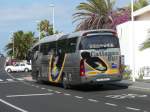 Scania Irizar 29.05.10,SCANIA-Irizar an der Playa de los Pocillos auf Lanzarote/Kanaren.