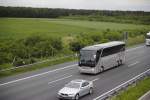 Grosraum Niedersachsen Setra Reisebus, auf der A2, Lehrte am 01.06.2010.