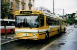 NAW Trolleybus Aus dem Archiv: TN Neuch�tel Nr. 109 NAW/Hess Gelenktrolleybus am 6. Juli 1999 Neuch�tel, Place Pury
