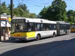 berlin Solaris Urbino als SEV f�r die Stra�enbahnlinie M1 und die U-Bahnlinie 2 zwischen Pankow Kirche und U-Bahnhof Senefelder Platz.