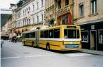 NAW Trolleybus Aus dem Archiv: TN Neuch�tel Nr. 108 NAW/Hess Gelenktrolleybus am 10. Juli 1999 Neuch�tel, Place Pury