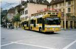 NAW Trolleybus Aus dem Archiv: TN Neuch�tel Nr. 104 NAW/Hess Gelenktrolleybus am 10. Juli 1999 Neuch�tel, Place Pury