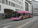 basler-verkehrsbetriebe-bvb Mercedes Citaro mit der Betriebsnummer 720 und der Vollwerbung f�r das Einkaufszentrum St�cki. Die Aufnahme stammt vom 07.06.2010.