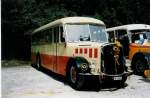 Fribourg Aus dem Archiv: Imfeld, Sachseln OW 10'065 Saurer/T�scher (ex L�tscher, Neuheim) am 15. August 1998 Schwarzwasserbr�cke, Wohnbus-Treffen