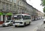 lviv Ein PAZ Stadtbus fotografiert in Lviv, Ukraine am 27-05-2010.