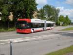 winterthur Der 101-er beim Verlassen des Endpunktes auf der Linie 1 in Oberwinterthur. Ebenfalls mit der Nr. 101 fuhr schon 1958 der erste 'FBW'-Gelenktrolleybus in Winterthur.
