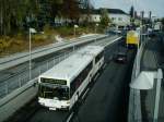 mercedes-benz-o-405-n-niederflur-stadtversion So ziemlich der einzige Bus der Linie Wels ohne Werbeaufdrucke wird gleich die Westbahn unterqueren. [03.11.06]