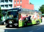 private-busunternehmen Scania-Mannschaftsbus des Fussballclub SK-Sturm, anl�sslich eines Ausw�rtsspieles in RIED i.I. 070819