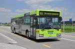 mercedes-benz-o-405-n-niederflur-stadtversion Busland AG, Burgdorf Nr. 40/BE 593 Mercedes am 23. Juni 2010 als Kilometermillion�r bei der Shoppingmeile in Lyssach.