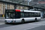 MAN Niederflurbus 2. Generation M�bus 9901 (MG VG 334) steht vor den HBF M�nchengladbach mit der Linie 007 nach Viersen.
13.5.2010