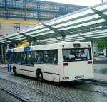 MAN Niederflurbus 1. Generation SB S 3460 Fahrzeug der Firma Seibert Im Auftrag der Saarbahn AG am 19.08.07 als Linie 102 am Hauptbahnhof