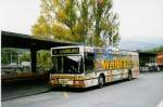 MAN Niederflurbus 1. Generation Aus dem Archiv: SOO Olten Nr. 80/SO 21'063 MAN am 8. Oktober 1998 Olten, Bahnhof (mit Vollwerbung f�r 'Weltbild')