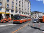 mercedes-benz-o-405--hochflur-stadtversion tpg Nr. 293 (Mercedes O405G) beim Gare CFF. Dank der Robustheit der  kommen die Mercedes O405G immer wieder zum Einsatz, im Moment sind sie mit dem Tramersatz besch�ftigt.