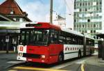 Transports Publics fribourgeois TPF Fribourg Nr. 502/FR 300'406 Volvo/Hess Gelenkduobus (ex TF Fribourg Nr. 102) am 19. Mai 2010 Fribourg, Bahnhof