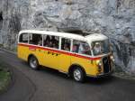 Postauto Saurer 1 C-H BE 26760 Jg. 1946. Aufgenommen am 29.05.2010 anl�sslich des Jubil�ums '80 Jahre Postautolinie Griesalp'
