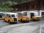 Postauto Und hier nun due ganze Flotte auf der Griesalp
Saurer 1 C-H BE 26760
Saurer SV2C-H BE 26105
MB Vario 815 D BE 92064
MB Vario 815 BE 90275 (quer im Hintergrund)
Aufgenommen am 29.05.2010 anl�sslich des Jubil�ums '80 Jahre Postautolinie Griesalp'

