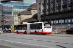 hamburger-hochbahn-ag-hha WG 7703 von Typ Citaro G, fuhr am 19. Juli 2010 (Mein Geburstag) am Hauptbahnhof in Hamburg.