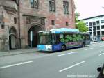 MAN Niederflurbus 2. Generation MAN Bus am Rathaus St,Johann in Saarbr�cken. Die Aufnahme des Foto war am 23.07.2010.