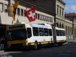 schaffhausen VBSH Nr. 118 (NAW/Hess BGT 5-25) am 25.7.2010 beim Bhf. Schaffhausen. Auch das Schicksal der Schaffhauser NAW's scheint besiegelt zu sein, denn die VBSH hat unterdessen auch bei Hess neue Trolleybusse bestellt.