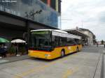 Postauto Postauto/Regie Frauenfeld Nr. 18 (Mercedes CitaroII O530�) am 25.7.2010 beim Bhf. Frauenfeld. Obwohl das Jodlerfest in Schaffhausen schon l�ngst vorbei ist, machen die meisten Postautos in der Region noch Werbung daf�r.