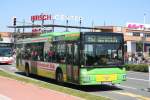 MAN Niederflurbus 2. Generation STOAG 577 (OB ST 9577) macht Werbung f�r M�bel R�ck.
Oberhausen Sterkrade, 3.6.2010.