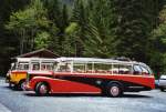 Berner Oberland 80 Jahre Postautostrecke auf die Griesalp: Gafner, Gwatt BE 26'724 Saurer/R&J (ex ASKA Aeschi Nr. 9) am 29. Mai 2010 Kiental, Tschingel
