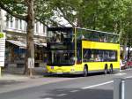 berlin MAN Lion's City DD (Doppelstock) auf der Linie M19 nach Grunewald Hagenplatz an der Haltestelle Charlottenburg Bleibtreustra�e.