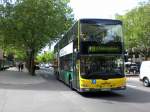 berlin MAN Lion's City DD (Doppelstock) auf der Linie M19 nach U-Bahnhof Mehringdamm an der Haltestelle Charlottenburg Bleibtreustra�e.