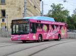 Wagen 246 der Saarbahn bedient am 27.8.10 die Linie 128 ...