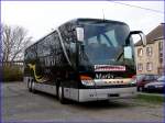 setra-s-400er-serie-top-class SETRA HDH Reisebus der Top Class Klasse,abgestellt vor dem Hbf Stralsund am 08.04.2007
