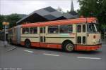 trier Ein Henschel HS 160 USL-G ( Baujahr 1963 - Ex Bus 30 Stadtwerke Trier SWT ) im Besitz der Arbeitsgemeinschaft Nahverkehr Dortmund bef�rderte die Fahrg�ste einer Sonderfahrt der Historischen Eisenbahn Gelsenkirchen vom Bahnhof Plettenberg zur M�rkischen Museums Eisenbahn in H�inghausen. 02.09.2007