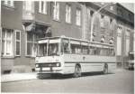 Ikarus Ikarus 260.43, KOM 7684 624, Baujahr 1988, MB 21-503, Kennz. RPU 9-73 (ab 1992 MEI-J 169) im Einsatz beim VEB Kraftverkehr Mei�en heute Verkehrsgesellschaft Mei�en (VGM) da war er auch noch bis 1998 im Einsatz. Das Foto entstand im Sommer 1988 auf der Brauhausstra�e in Mei�en.