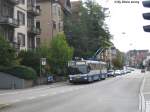 zurich Nr. 134 mit defekter bandanzeige am 9.9.07 beim Klusplatz. DUrch ungekl�rte Gr�nde roltle sich das Zielanzeigeband des GTZ 134 ganz ab. So das nur noch die Liniennummer angeschrieben werden konnte.