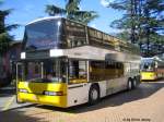 Tessin Neoplan N4026 am 8.9.07 auf der SanBernadino Route Chur-SanBernadino-Bellinzona. Leider wurde dieses Postauto mit einem v�llig unpassenden Werbeanstrich versaut. Obwohl soviele Fahrzeuge h�tte, musste ausgerechnet diesen Neoplan verschandeln.