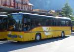 Postauto Mercedes Integro / BE 417870 - Postbus nach Steingletscher bei der Haltestelle vor dem Bahnhof in Meiringen am 04.08.2007
