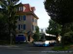 luzern Ein Scania/Hess N94UB bei Geissmatth�he. Im Hintergrund der M�nnliturm.