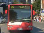 aseag-aachener-strassenbahn-und-energieversorgungs-ag Linie 35, befahren von einem Mercedes O530G, in Richtung Vaal Grenze. 22.09.07