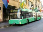 basel BVB - Man Geleknbus Nr.774 unterwegs in den Strassen von Basel eingeteilt auf der Linie 36 nach Kleinh�nigen am 13.09.2007
