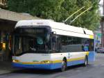 Solaris Trollino SOLARIS  Trolleybus Nr 131 bei der Haltestele vor dem SBB Bahnhof in La Chaux de Fonds am 07.09.2007