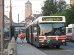 stgallen Am Bahnhof St. Gallen h�lt ein O-Bus Linie 1 nach Wolfganghof; 12.10.2006
