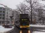 Ein Doppeldecker auf der Linie 158 in Berlin Prenzlauer Berg ... Ein Doppeldecker auf der Linie 158 in Berlin Prenzlauer Berg ...