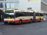 MAN Standardlinienbus 2. Generation RVBW - MAN Gelenkbus Nr.124 AG 15008 bei der Haltestelle Schlossbergplatz in Baden am 29.12.2007