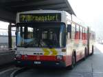 MAN Standardlinienbus 2. Generation RVBW - MAN Gelenkbus Nr.125 AG 15104 bei der Haltestelle Bahnhof SBB in Baden am 29.12.2007