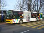 Postauto Post - Setra Bus mit Teilwerbung unterwegs in Luzern eingeteilt auf der Linie 83 Udligenswil am 26.01.2008