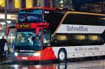 munster-westf Setra Doppelstockbus der RVM. Linie S70 M�nster-Vreden.Schlechtwetterfoto,Regentropfen wurden entfernt.